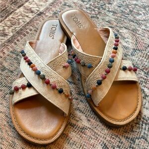 TOMS Pom Pom Sandals